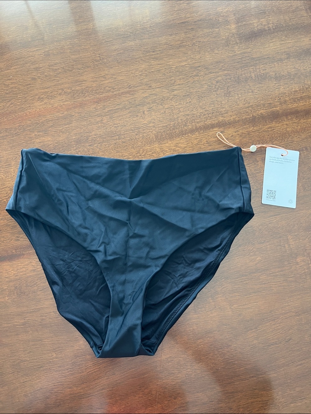 Quince Black High-Waist Swim Bottoms